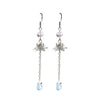 Women's Lotus Water Drop Fringe Earrings
