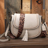 European And American Bags Handmade Weave Vintage Saddle Tassel Bag