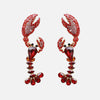 Temperament Earrings Lobster Shape Long Earrings Earrings