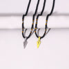 Magnet Diamond Stone Column Pendant Men's Necklace
