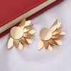 Fashion Simple Petal Lotus Leaf Punk Earrings