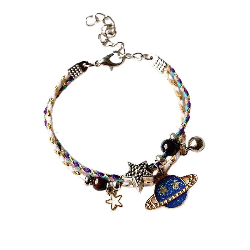 A Pair Of Women's Star And Moon Bracelets