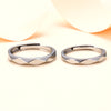 Angular Love Couple Ring Handmade Chinese Style Retro Men And Women Couple Rings