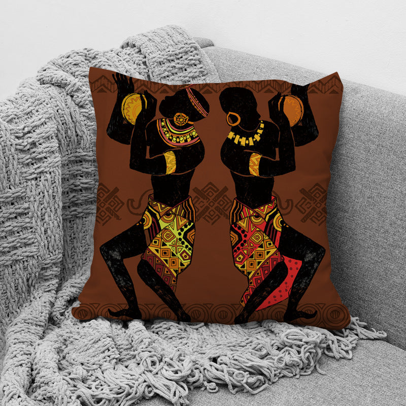 African Ethnic Style Pillow Office Waist Support Pillow