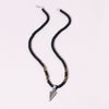 Magnet Diamond Stone Column Pendant Men's Necklace