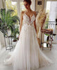 Women's Wedding Dress Lace Strap Backless