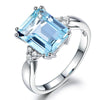 Carat Topaz Engagement Ring Colored Sapphire Ring