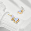 New White Shellfish Butterfly Earrings