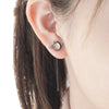Female Devil 925 Sterling Silver Stud Earrings Mini