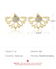 Creative Hollow Lotus Shape Full Diamond Earrings